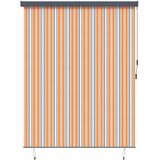 vidaXL Rolo Črtasto Rumena in modra 200 x 250 cm Tkanina in aluminij, (5000149590) | Shoptok.si