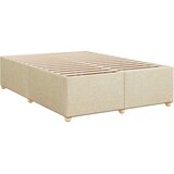  Krevet s oprugama i madracem krem 140 x 190 cm od tkanine | shoptok.hr