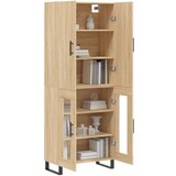  Visoka komoda hrasta sonome 69 5x34x180cm od konstruiranog drva | shoptok.hr