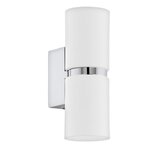 Eglo Passa zidna/2, led, gu10, 2x3,3w, krom/bijela | shoptok.hr
