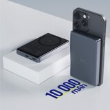 ALLITY bežična prijenosna baterija 20W 10000 mAh magnetska siva | shoptok.hr