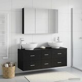  Set namještaja za kupaonicu 4 kom. Crni hrast | shoptok.hr