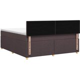  Boxspring krevet s madracem Tamno smeđa 160 x 200 cm Tkanina | shoptok.hr