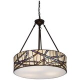 Premier Housewares Kovinska viseča svetilka s steklenim senčilom ø 46 cm Waldorf – | Shoptok.si