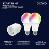 Deltaco SMART HOME Starter Kit 1 (2 Žarnice + 1 vtičnica) | Shoptok.si