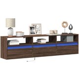 vidaXL Zidni TV ormarić LED smeđa boja hrasta 180x31x45 cm | shoptok.hr