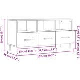 TV omarica dimljeni hrast 102x36x50 cm inženirski les | Shoptok.si