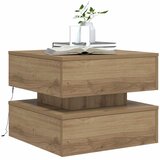  Stolić za kavu s LED svjetlima boja hrasta artisan 50x50x40 cm | shoptok.hr