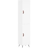 Maison Chic Visoka omara - Komoda - Predalnik bela 34,5x34x180 cm inženirski les, (21718959) Cene