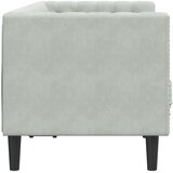  Dvosjed Chesterfield s jastučićima svijetlosivi baršunasti | shoptok.hr