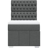  Krevet s oprugama i madracem tamnosivi 90 x 190 cm od tkanine | shoptok.hr
