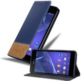 Cadorabo Case, združljiv s Sonyjem v temno modro rjavi barvi - zaščitni pokrov z magnetnim zapiranjem, stoječo funkcijo in režo za kartico, (20595804) | Shoptok.si