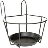 Esschert Design Sivi metalni držač za teglu za cvijeće širine 17,3 cm Cijene