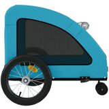 vidaXL Kolesarska prikolica za hišne ljubljenčke modra | Shoptok.si