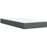 Krevet s oprugama i madracem tamnosivi 90x200 cm od tkanine | shoptok.hr