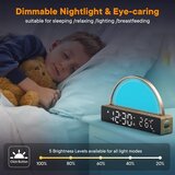 AFEXOA budilka z lučko za prebujanje in belim šumom | Shoptok.si