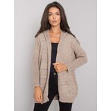 Och Bella Cardigan-TW-SW-BI-6911.15-dark beige | Shoptok.si