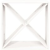 Ormarić za vino bijeli 62 x 25 x 62 cm od masivne borovine | shoptok.hr