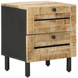  Noćni ormarić Prirodna 40 x 33 x 46 cm Čvrsto drvo manga - 1 | shoptok.hr