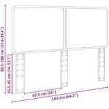 vidaXL Vzglavje z vzglavjem Star les 160 cm Konstruiran les | Shoptok.si