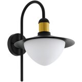 Eglo sirmione spoljna zidna lampa/1, e27, crno/zlatna | Eponuda.com