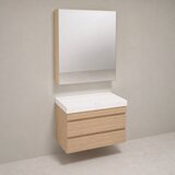 Kolpa San Naomi Set 50cm Braon (Ormarić sa umivaonikom + Ogledalo/ormarić) Cene