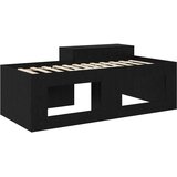  Krevet za djecu s visokim okvirom i stolom Crna 80 x 200 cm | shoptok.hr