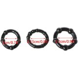 Lonely Stay Hard - set prstenova za penis - crni (3 dijela) | shoptok.hr