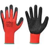 Delovne rokavice 24 pcs Rdeča in črna 10 / xl Lateks premaz