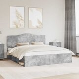 Krevetna konstrukcija Beton 180 x 200 cm Čvrsto borovo drvo | shoptok.hr