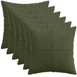  Presvlaka za jastuk 6 pcs ALMELO Zelena 40 x 40 cm Kord | shoptok.hr