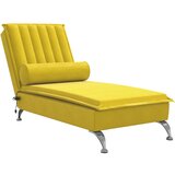  The Living Store Masaži počivalnik z vzglavnikom rumen žamet - Masažni Počivalnik, (21494589) | Shoptok.si