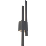 Trio Leuchten Zunanja stenska svetilka temno siva z LED 2 lučko IP54 - Izabela | Shoptok.si