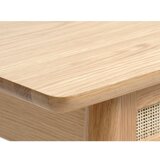 Unique Furniture Stranska mizica z mizno ploščo v hrastovem dekorju 40x110 cm Barrali – | Shoptok.si