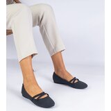 Gemre Black matte eco-leather women's ballet flats Baronna | shoptok.hr