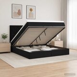  Krevet od pjene s madracem i LED-om Crna 160 x 200 cm Baršun | shoptok.hr