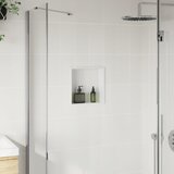  Niša za tuš crna bijela 32x32x9 cm nehrđajući čelik | shoptok.hr