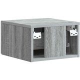  Stenski nočni omarici s predalom Siva Sonoma 33 x 34,5 x 20 cm, (5000209899) | Shoptok.si