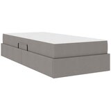  s madracem i skladištem Sivo-smeđa 90 x 190 cm Poliester | shoptok.hr