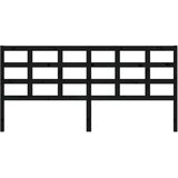  Uzglavlje za krevet crni 205,5 x 4 x 100 cm od masivne borovine | Eponuda.com