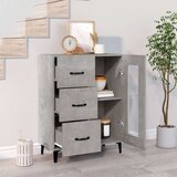  Komoda betonsko siva 69,5x34x90 cm inženirski les, (20654541) | Shoptok.si