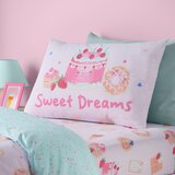 Catherine Lansfield Rožnata napenjalna enojna otroška rjuha 90x190 cm Sweet Treats – | Shoptok.si