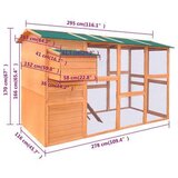  Kokošnjak iz lesa 295x163x170 cm | Shoptok.si