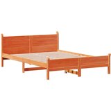 vidaXL Okvir kreveta bez madraca voštano smeđi 120x200 cm od borovine | shoptok.hr