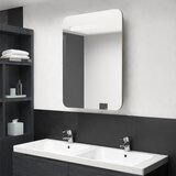 vidaXL LED kopalniška omarica z ogledalom hrast 60x11x80 cm Cene