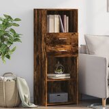 vidaXL Visoka omara dimljeni hrast 45x42,5x124 cm inženirski les Cene