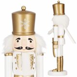  Božićni ukras Orašar visine 30 cm, bijelo-zlatni | shoptok.hr