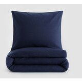 Reserved komplet posteljnine iz zmečkane tkanine - mornarsko modra | Shoptok.si