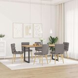  Jedilni stoli 6 kosov taupe blago, (21822481) Cene