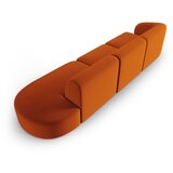 Milo Casa Žametna sedežna garnitura v barvi terakote levi kot 311 cm Paolo – | Shoptok.si